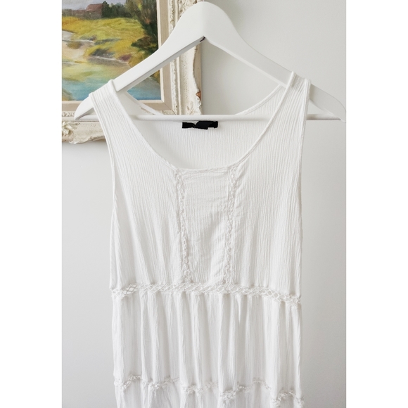 F21 white lace boho mini dress - Picture 2 of 6